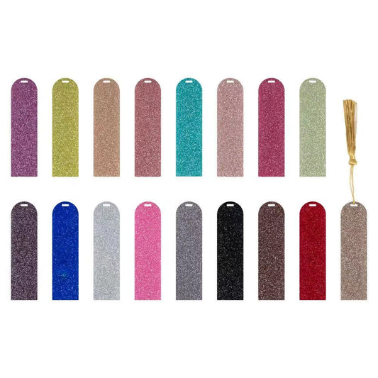 glitter book mark