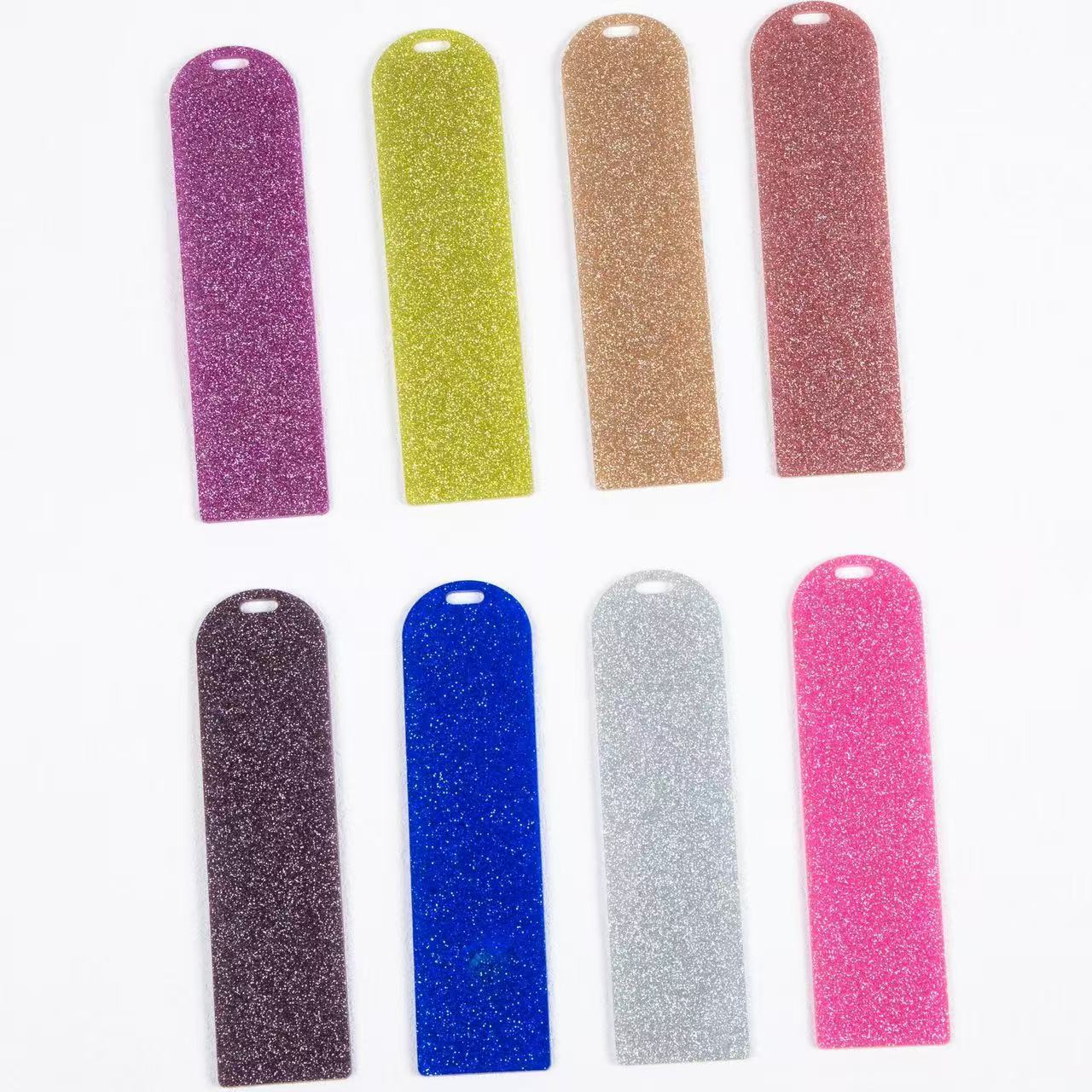 glitter book mark