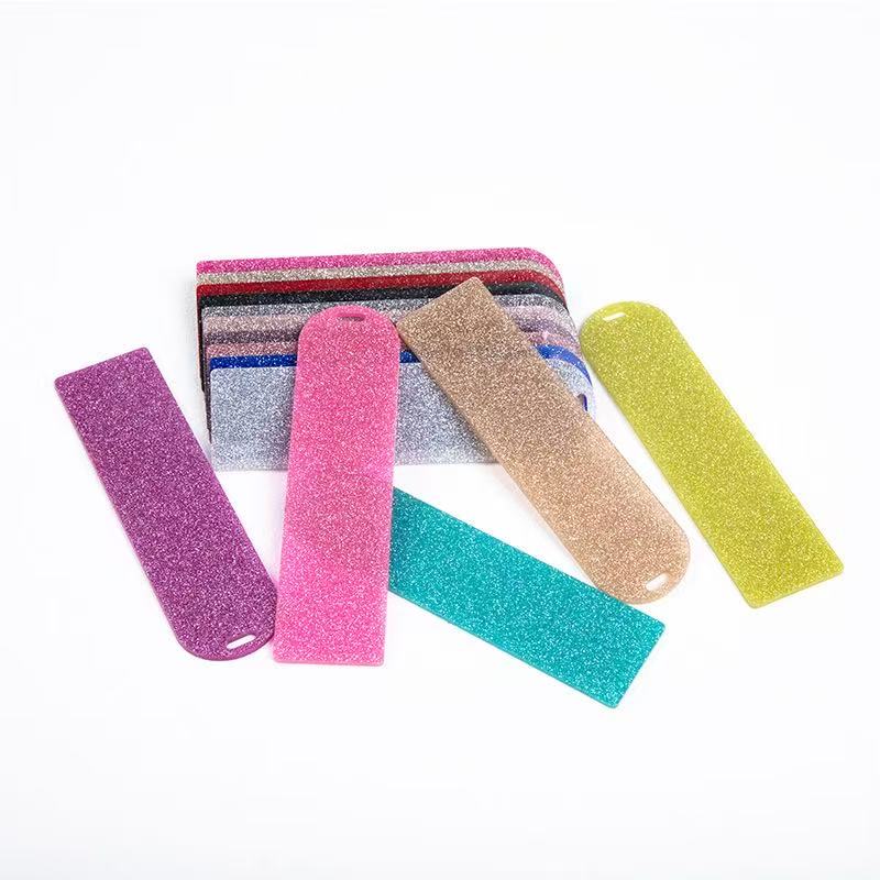 glitter book mark